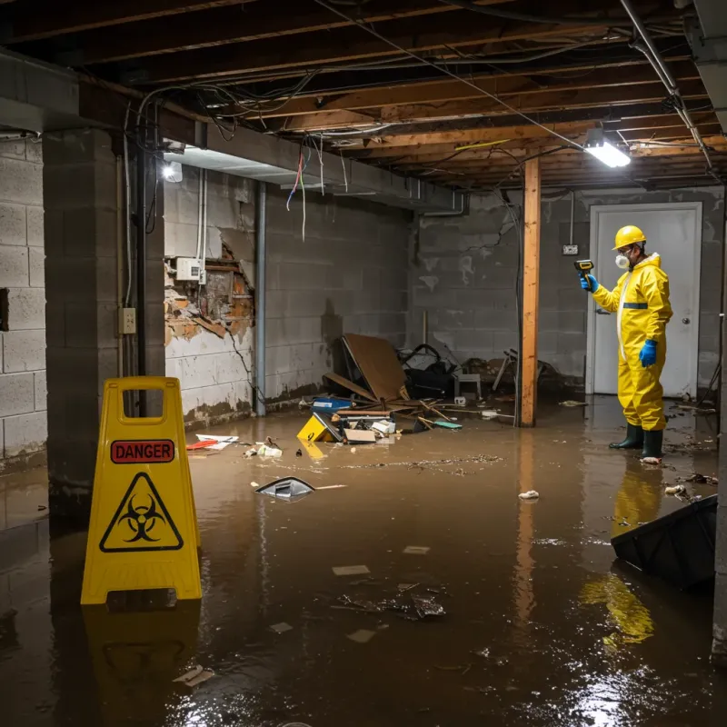 Flooded Basement Electrical Hazard in Paia, HI Property